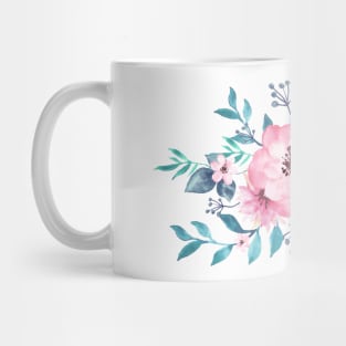 Watercolor Handrawn Rose Bouquet 🌹 Mug